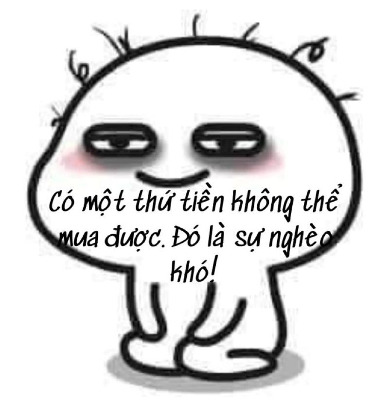 meme hết tiền