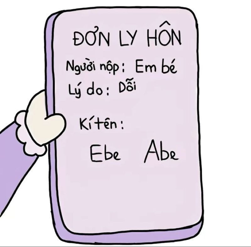 meme phiếu bé ngoan