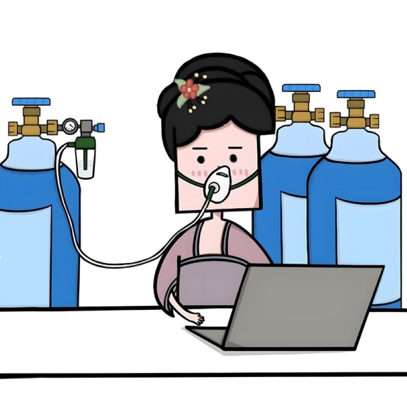 meme thở oxi