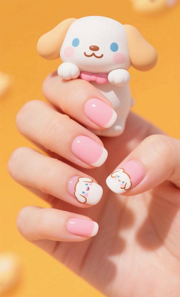 nail cinnamoroll dễ thương