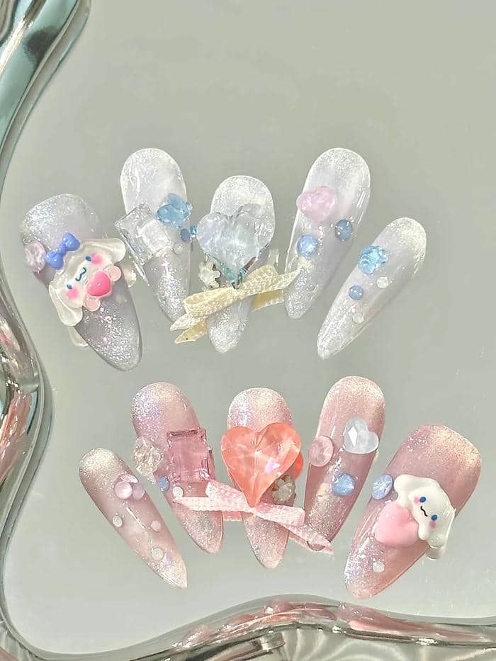 nail cinnamoroll sang chảnh
