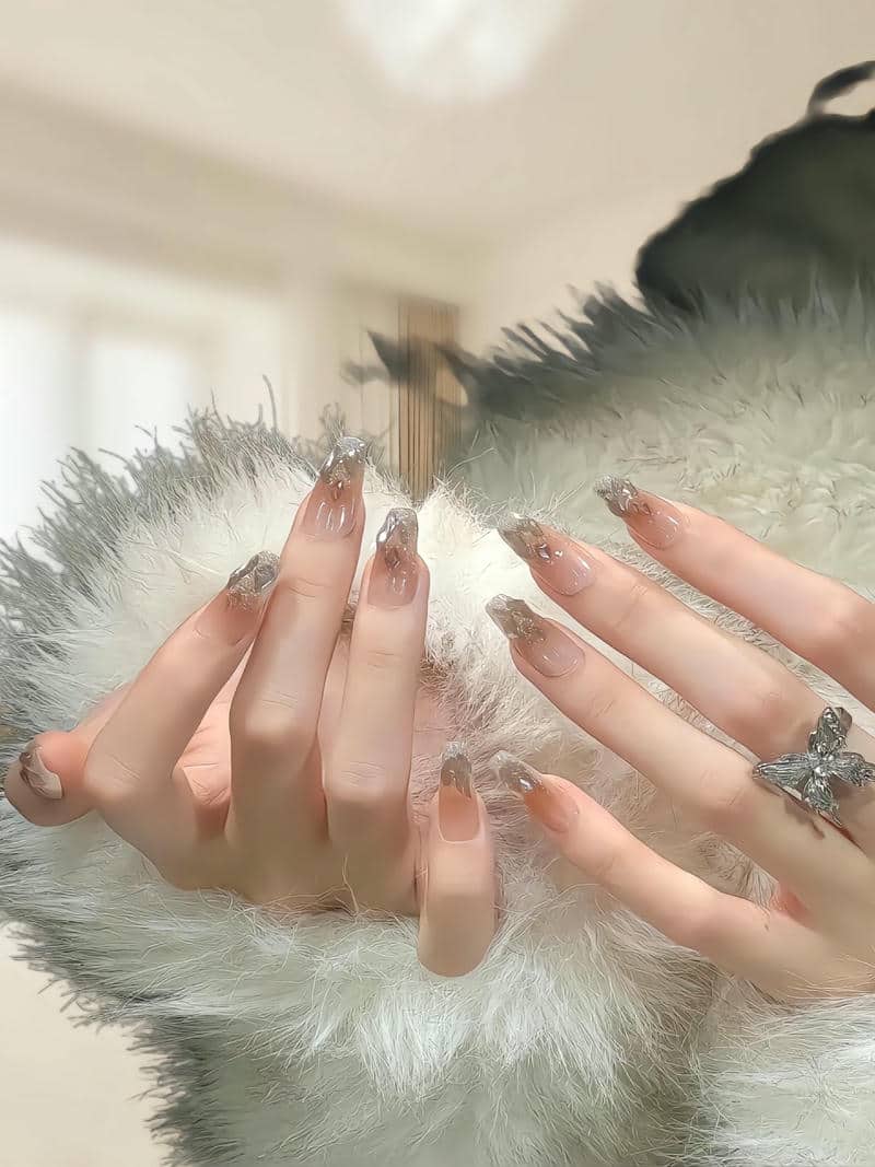 nail cô dâu móng vuông