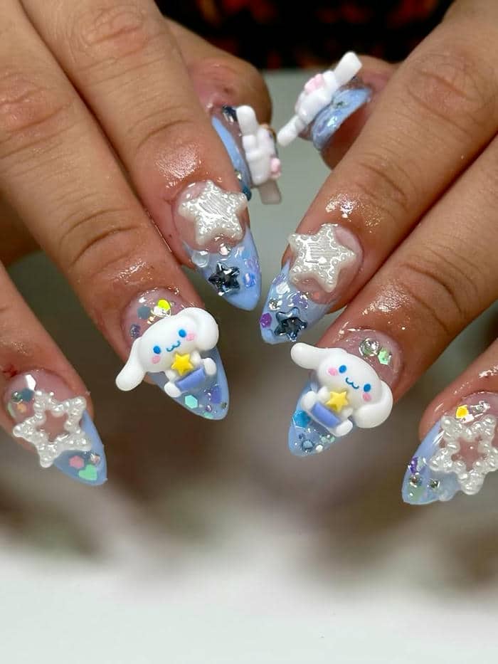 nail đính charm cinnamoroll