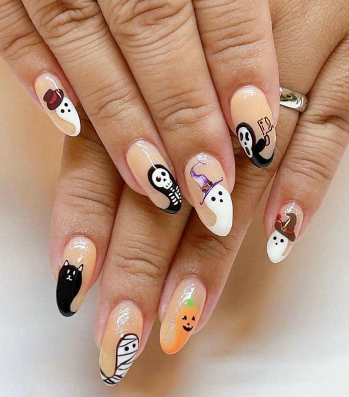 nail halloween cute