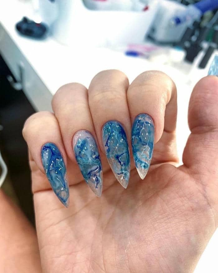 nail loang vân đá