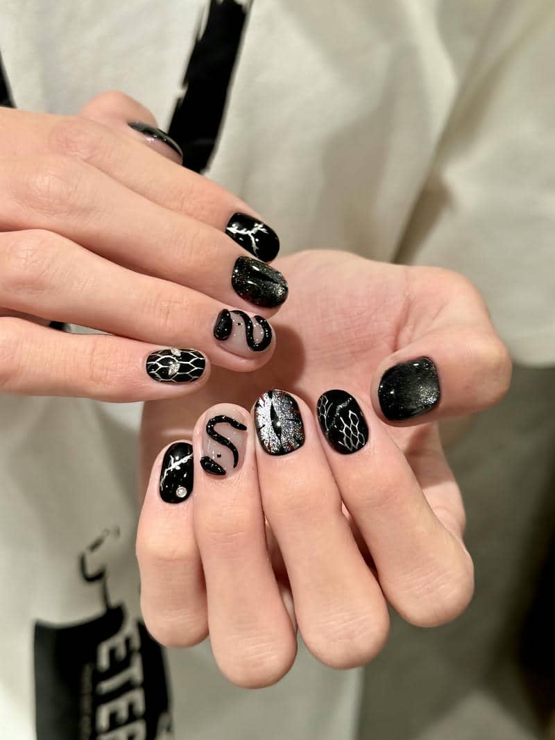 nail mắt mèo đen