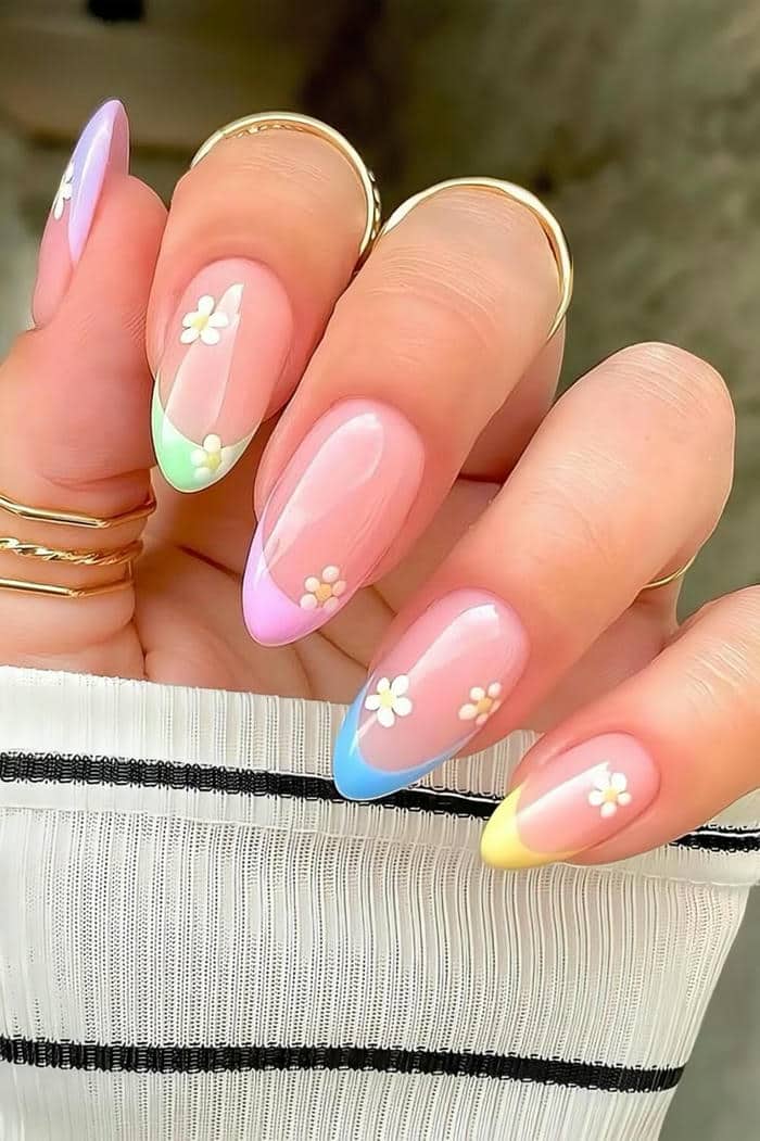 nail nhiều màu pastel