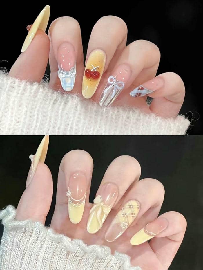 nail nơ vẽ
