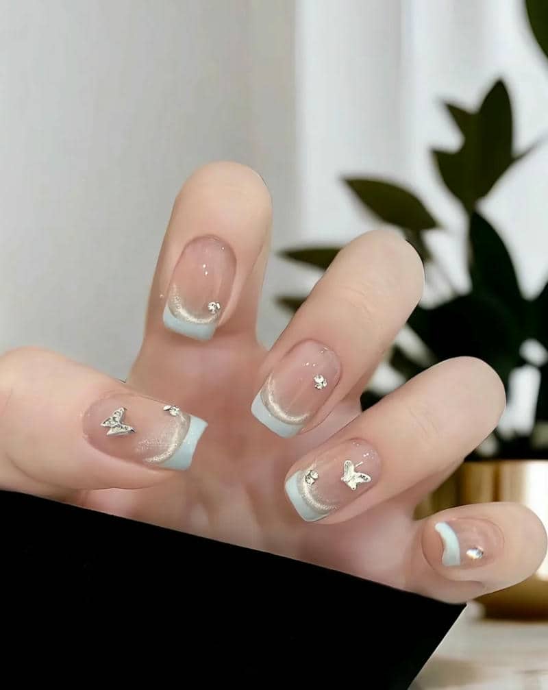 nail thiết kế móng ngắn đơn giản