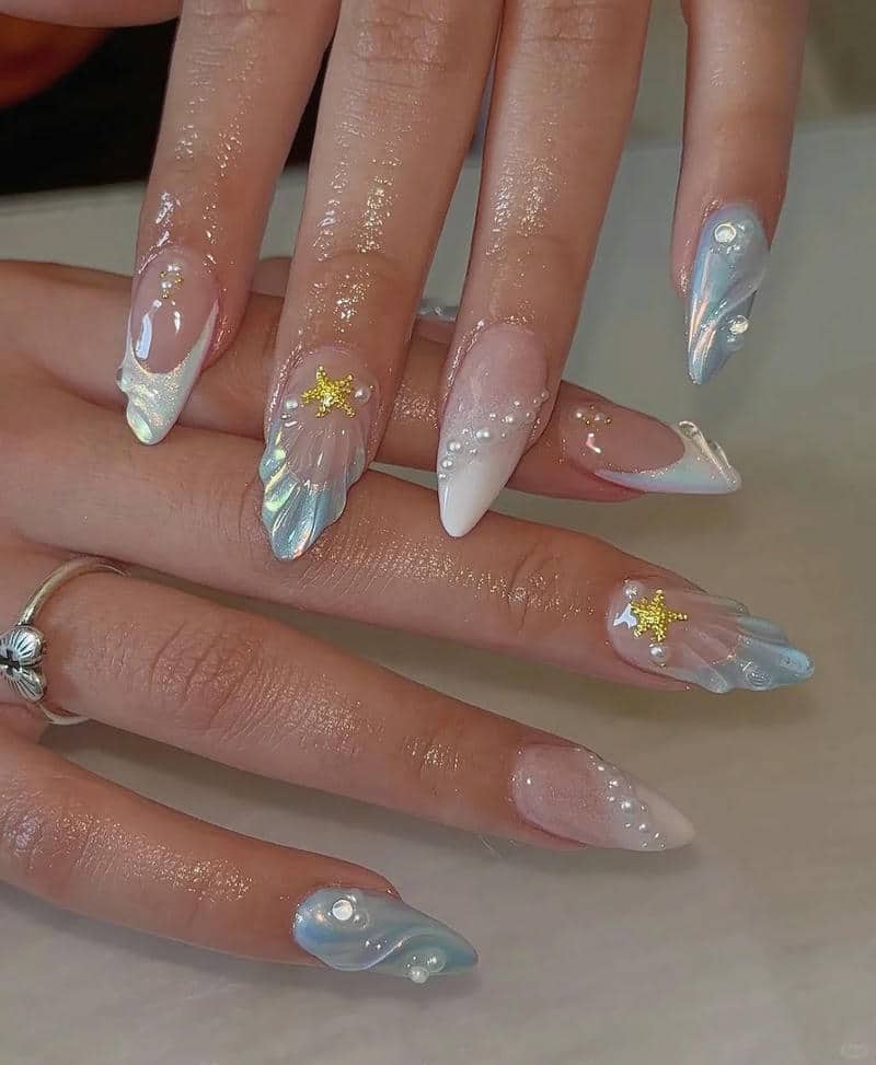 nail vỏ sò