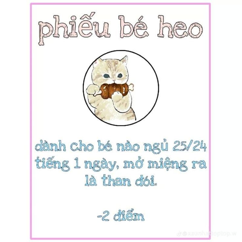 phiếu bé ngoan cho người yêu