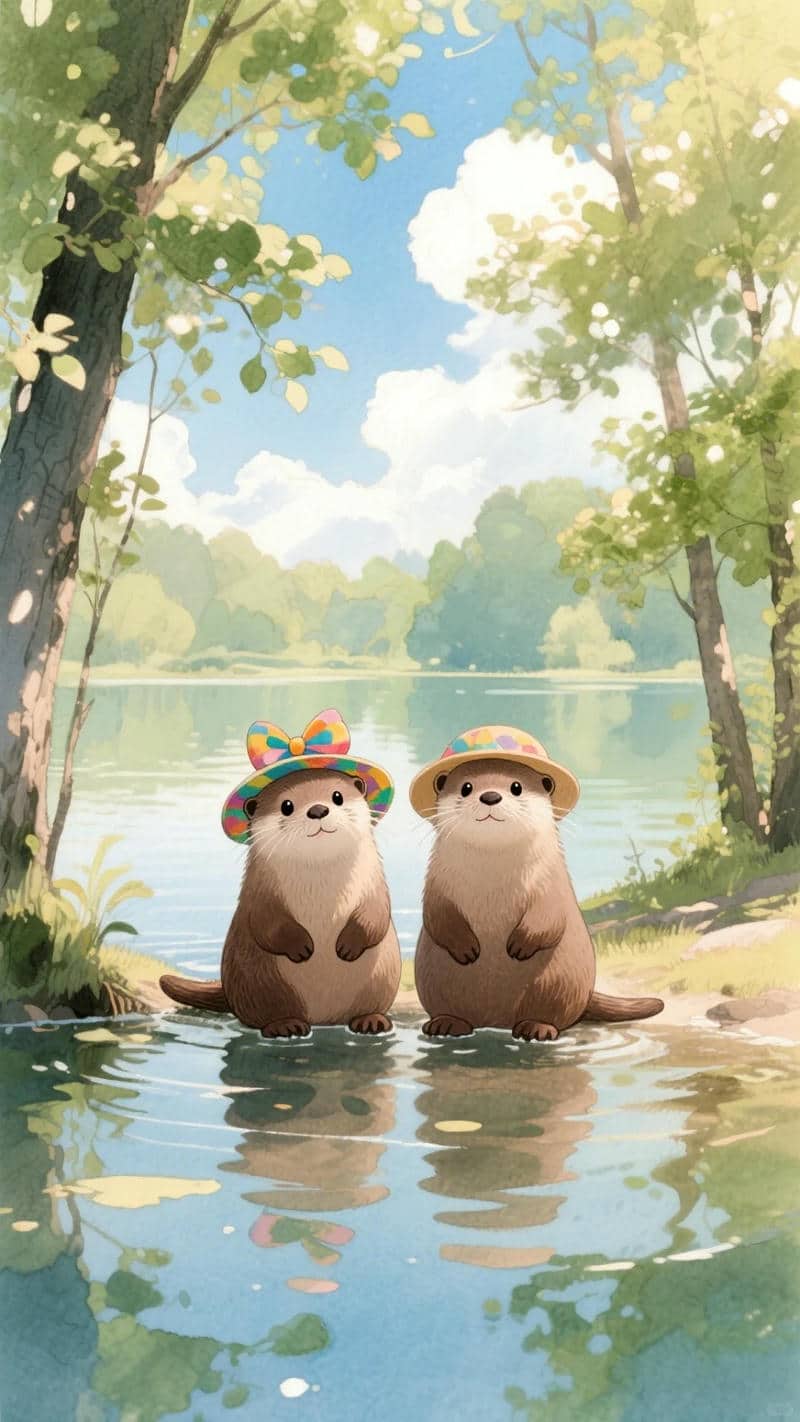 rái cá cute