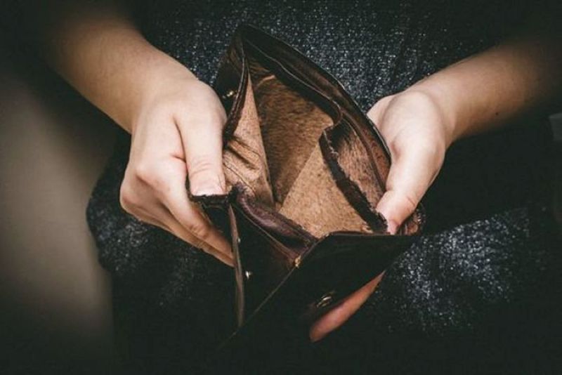 ví hết tiền