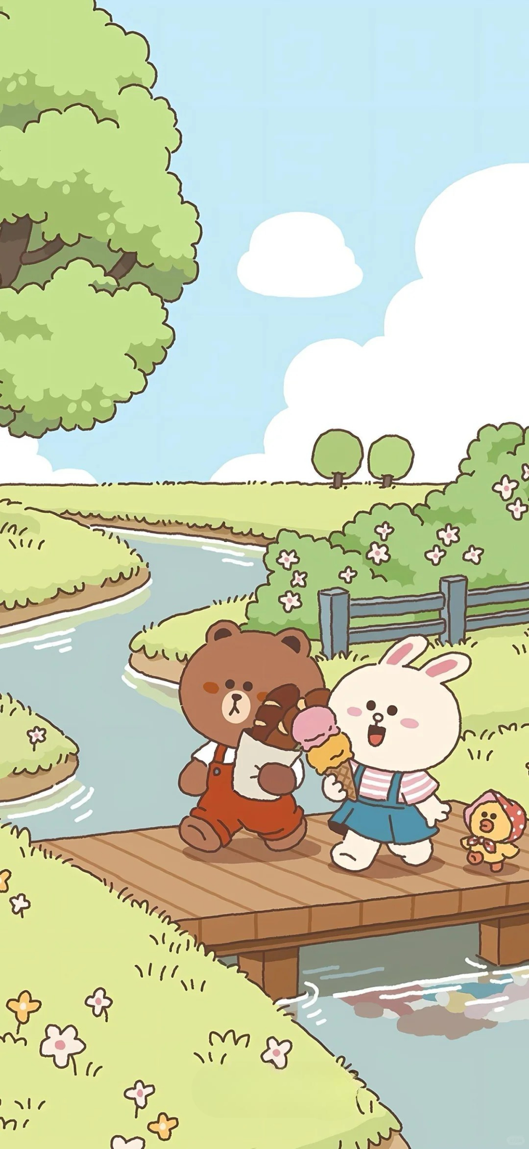wallpapers hình nền gấu brown cute