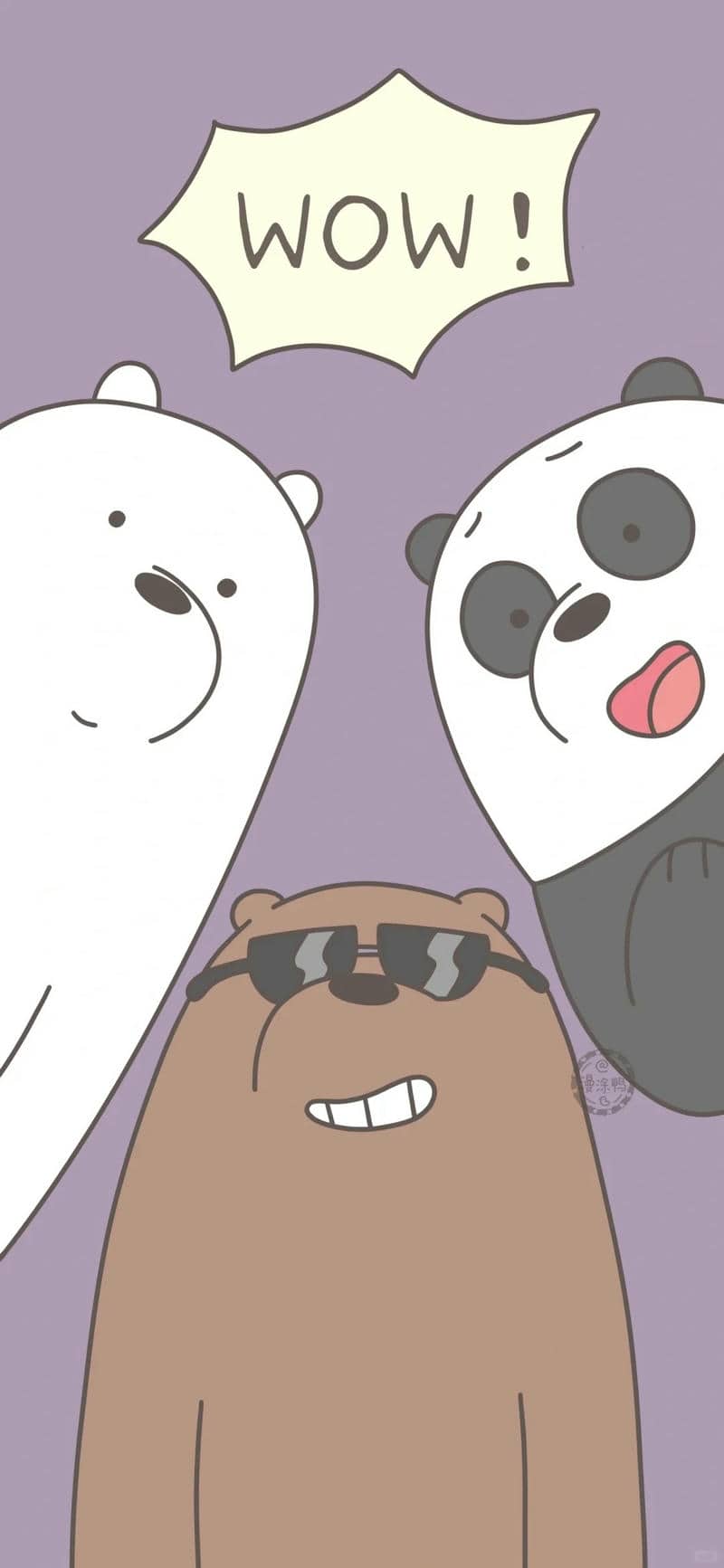 we bare bears hình nền cute