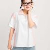 Áo Polo Nữ Oversize Phối Màu Khóa Kéo APLFM1 h5