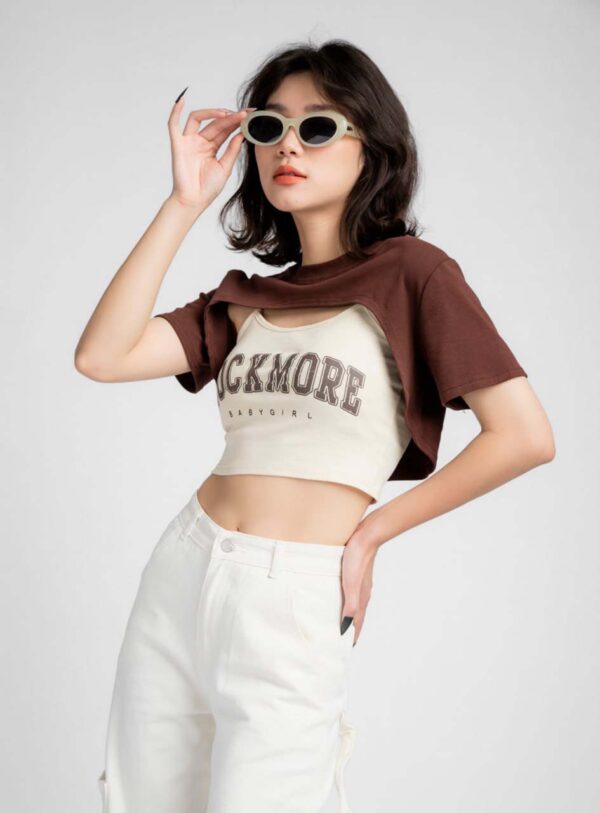 Áo Croptop Nữ Khoét Giữa Rockmore ACTFM27 h5