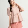 Áo Kiểu Tay Ngắn nữ Dáng Babydoll Chất Xốp  h2