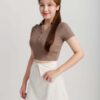 Áo Polo Nữ Croptop Cổ Chữ Y APLFM11 h5