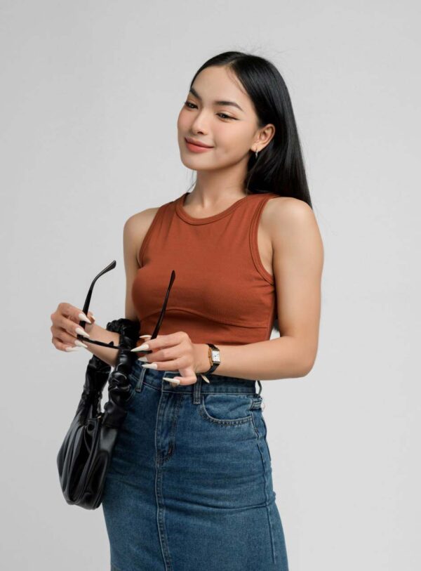 Áo Thun Croptop nữ Sát Nách Rã Ngực ACTFM26 h2