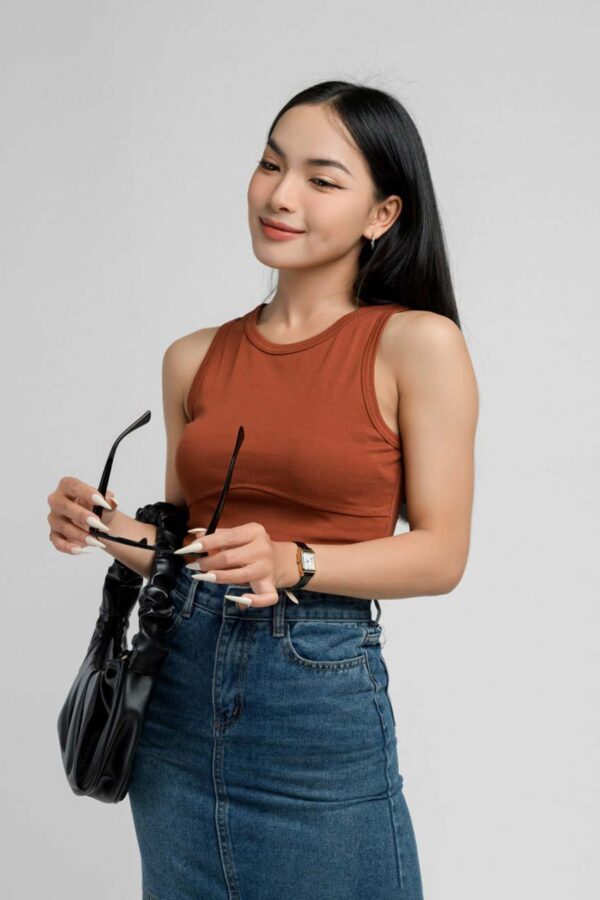 Áo Thun Croptop nữ Sát Nách Rã Ngực ACTFM26 h2