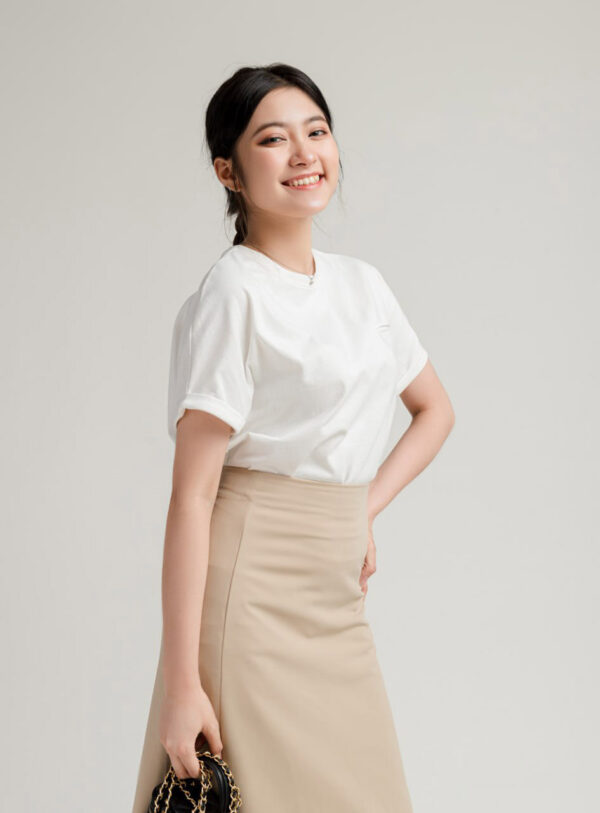 Áo Thun Croptop nữ Form Rộng 1 Túi Giả ACTFM19 h4