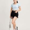 Áo Croptop Nữ Cổ Vuông 3 Đường Gân ACTFM15 h5