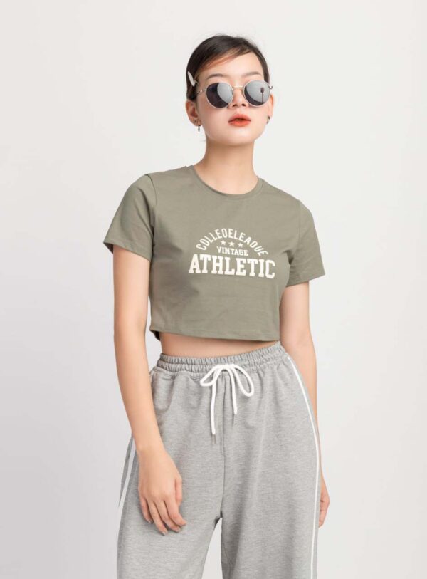 Áo Croptop Nữ Cổ Tròn In Hình ACTFM8 h4