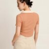 Áo Polo Nữ Croptop Phối Màu Cổ Lai Bầu APLFM18 h6