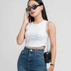 Áo Thun Croptop nữ Sát Nách Rã Ngực ACTFM26 h4