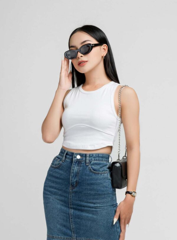 Áo Thun Croptop nữ Sát Nách Rã Ngực ACTFM26 h4