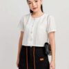 Áo Kiểu Nữ Tay Ngắn Croptop Kiểu Ren AKFM29 h6