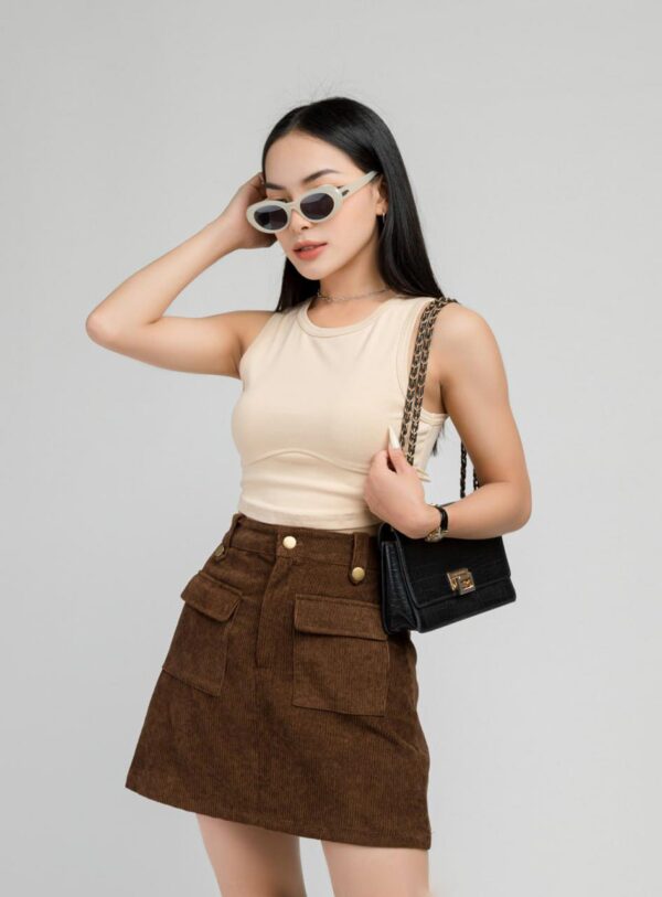 Áo Thun Croptop nữ Sát Nách Rã Ngực ACTFM26 h3