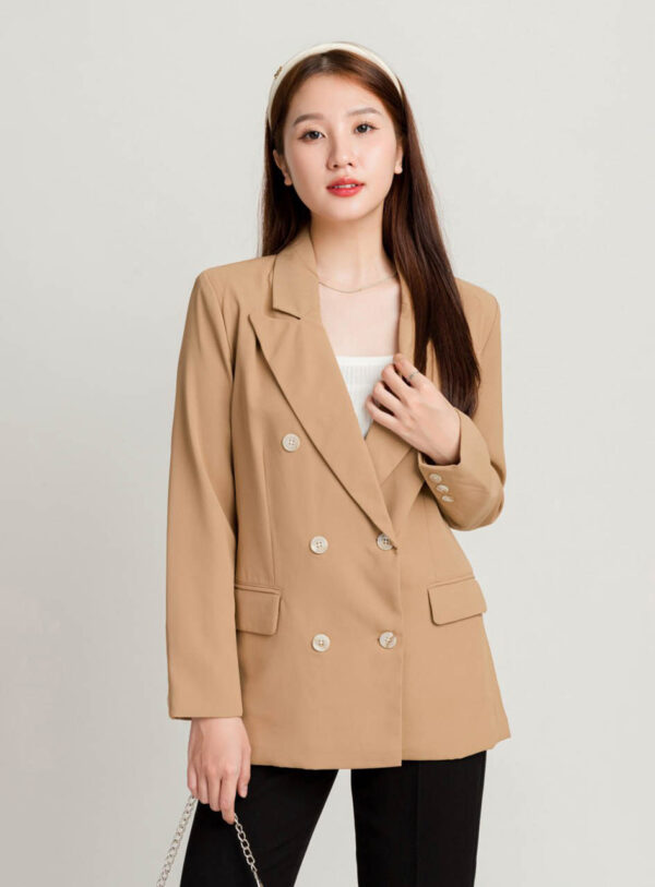 Áo Khoác Vest/Blazer Oversize Nữ 6 Nút AKBZFM1