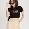 Áo Thun Croptop nữ In Chữ Moment Thắt Dây Sau ACTFM17 h3