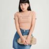 Áo Croptop Nữ In Chữ Cinnamon Butter ACTFM18 h6