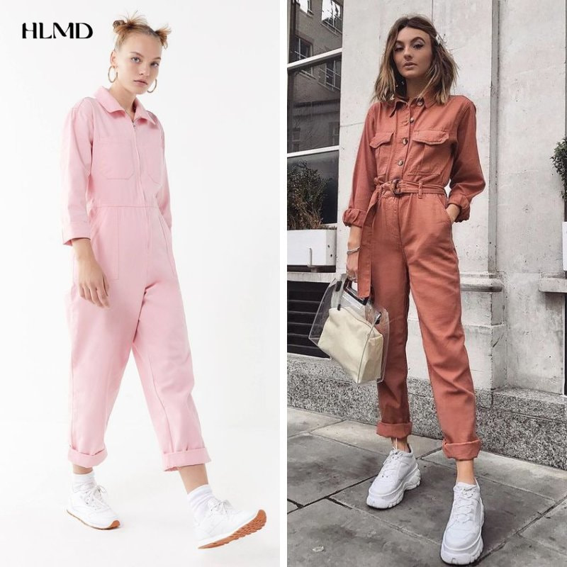 Style năng động cùng Jumpsuit và giày Chunky sneakers