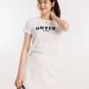 Áo Thun Nữ Croptop Cổ Tròn In Chữ GOTUE ATFM14 H4