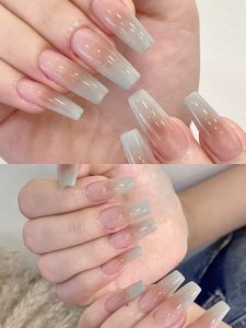 mẫu nail ombre đơn giản