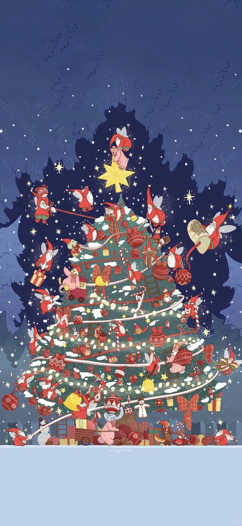 cây thông noel cute