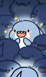 hình nền cá mập cute