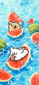 hình nền điện thoại dưa hấu cute