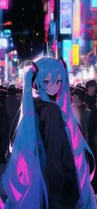hình nền điện thoại miku 4k