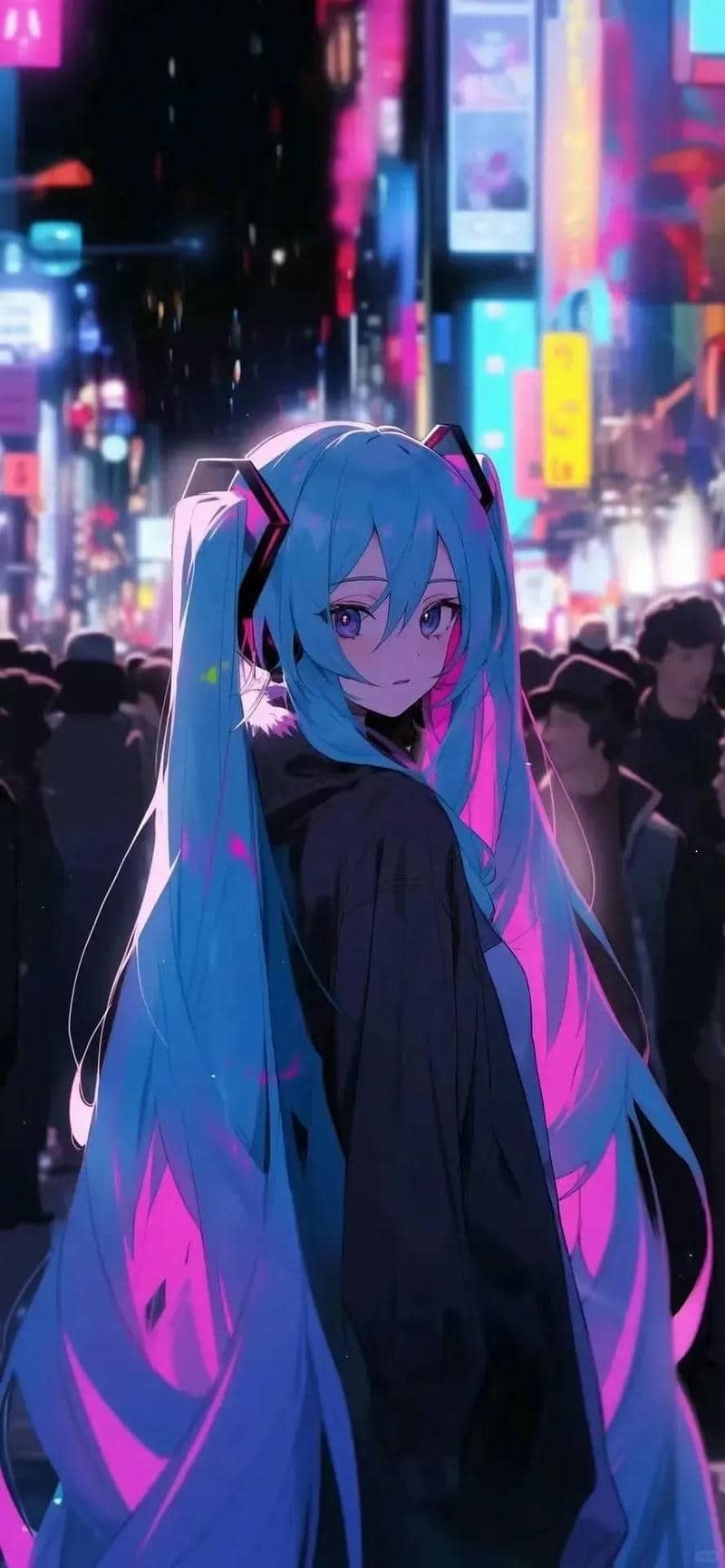hình nền điện thoại miku 4k