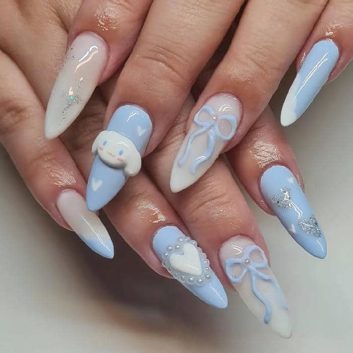 nail cinnamoroll xinh