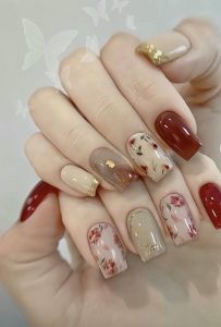 nail móng vuông đơn giản