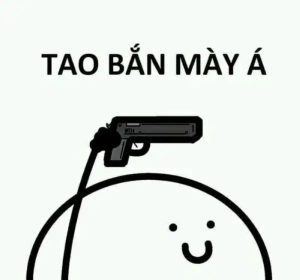 ảnh meme cầm súng