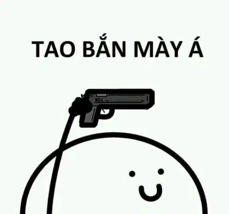 ảnh meme cầm súng