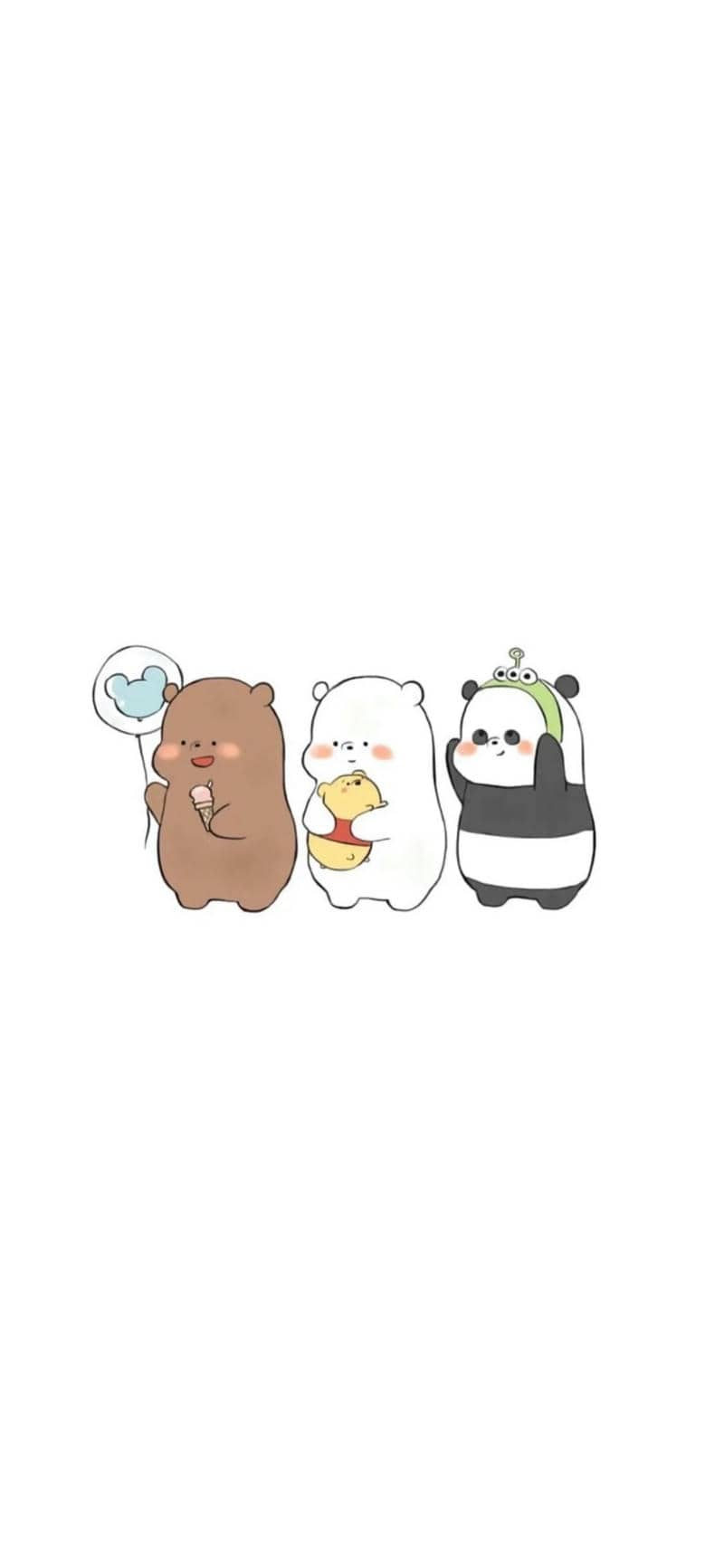 hình nền ảnh we bare bears cute