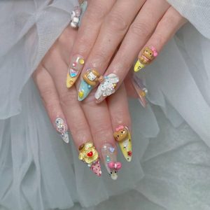 mẫu nail cinnamoroll cute